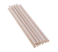 10Pcs Balsa Wooden Sticks Wood Dowel Rods 15mm Diameter Craft Unfinished Wood (4 Sizes to Select), 200mm- 200mm Wood