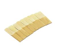 10Pcs Bamboo Reeds, Strength 2.5 Excellent Sound Quality, Solid and Convenient for Alto BE Sax Saxophone Replacement Accessory