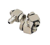 10Pcs Barb Fitting Pagoda Joint M3 M4 M5 M6-Air Tube 3mm 4mm 6mm Elbow Pneumatic Air Quick Connect Nickel Plated Brass(Hose OD 4mm-M5)