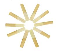10Pcs Bb Clarinet Reeds, Clarinet Reeds for Clarinet, Traditional Reeds with Thinner Vamp Cut & Unfiled for Beginners (Reed-Strength 2.5)