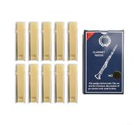 10Pcs Bb Clarinet Reeds in Various Strengths 1 0 3 5, Professional For WOODWIND Instrument Accessories for All Skill Levels (1.0)