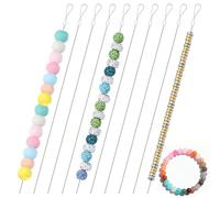 10PCS Beading Needle, Beading Needle for Jewelry Making, Bead Spinner Needles, Twist Seed Bead Needles, A Delicate Threading Tool Designed for Jewelry Making (Silver)