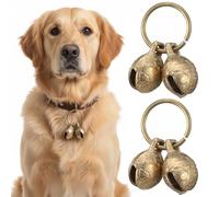 10pcs Bell for Dog Collar Copper Dog Bells Anti-Lost Dogs Collar Charms Training Bells for Collars Little Dogs Cats Pet Pendant Accessories