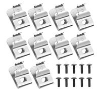 10Pcs Belt Clips For Dewalt, 304 Stainless Steel Hook Clips Drill Clips Tool Kit With Screws Belt Replacement for Dewalt N268241 Fit for 20V Power Tools DCD980 DCD980L2 DCD985L2 DCD985