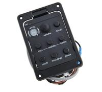 10pcs Best 4 Band Acoustic Guitar Pickup Preamp Equalizer With Tuner Microphone Piezo Endpin Output Acoustic Guitar Pickups Parts(201)