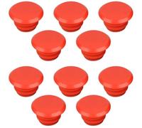 10pcs Bicycle Handlebar End Plugs Red Plastic Push in Caps