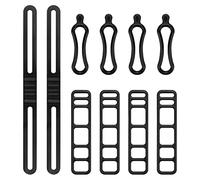 10pcs Bicycle Mounting Straps Multipurpose Bicycle Silicone Fixed Straps Cycling Flashlight Band Mount Holder Bike Fixing Tie, for Lights Cell Phones Speaker Lights Holder Bicycle Handlebar(3 Styles)