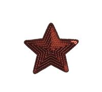 10pcs Big Sequined Star Patches Embroidery Glitter Fabric Appliques DIY Patchwork Crafts Sewing Jeans Coats Badge Suits for DIY Clothes Backpacks Jackets Shoes(Brown)