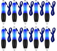 10PCS Big Weighted Fat Pens Retractable Blue Body Ballpoint Pens Heavy Weighted Pen with Hanging Rope Large Wide Grip Pens Hand Writing Aids for Elderly,Arthritis, Hand Pain, Parkinson, Tremors
