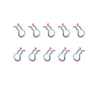 10pcs Bike Brake Caliper Spring Clips for Stainless Steel Material, Easy Replacement (Rainbow)