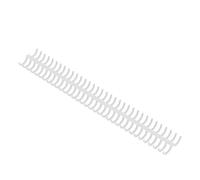 10Pcs Binding Coils 34 Holes Polypropylene Binding Spines 15mm Binding Strips Wear Resistant Stationery Coils Kit for Document Notebook Making(White)