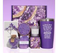 10pcs Birthday Gifts for Women, Early Christmas Presents for Her Unusual Birthday Hampers Pamper Self Care Gifts for Birthday,Mother's Day, Christmas, Valentine's Day Relaxation Gifts (B-Purple)