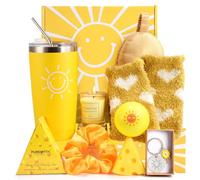10pcs Birthday Gifts for Women, Early Christmas Presents Sending Sunshine Cheer Up Pamper Gifts for Her Thank You & Get Well Soon Baskets Self Care Package Relaxation Gifts