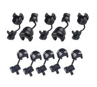 10PCS Black 6N-4 & 4N-4 Nylon Cable Strain Relief Round Cord Connector Wire Protector Grommet for Home Office