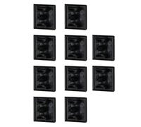 10PCS Black ABS V Slot End Caps for EU Standard 20x20mm Aluminum Extrusion Dustproof Edges Protectors Printer Accessories Professional Aluminum Profile Finish Caps