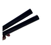 10pcs Black Acrylic Rods Dia 3 to 30mm Acrylic black round bars, PMMA Round Solid Bar(25MM*100MM)