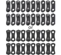 10Pcs Black Chainsaw Chain Repair Kits For 3/8-LP Link Tie Straps Gauge Tools Highly With 10sets 3/8'' Chain Link Repair Chains Chainsaw Parts and Accessories (10*Preset + 10*Tie Straps)