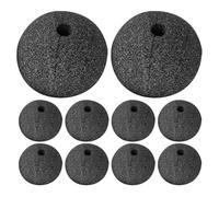 10Pcs Black Clown Nose Sponge Props Soft Comfortable Costume Accessories for Halloween Parties Circus Performances Unique Design for Fun Mystery Cosplay