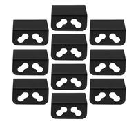 10pcs Black Dual Fan Mount Bracket for Computer Case Pci Slot Support | Iron Parallel Design, Four Link Buckle System, Quick DIY Installation, Helps Protect Hardware from Overheating