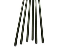 10pcs Black Fiberglass Rods - 500mm (20inch) Durable Support Poles for Tents, Kites, DIY Projects & More(8x500mm)