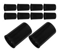 10Pcs Black Film Canisters with Lids, Sealed PP Storage Containers | Hard Plastic Bodies, Stackable Design, Quick Roll Identification, for Negatives, Small Hardware, Camera Bags or Labs
