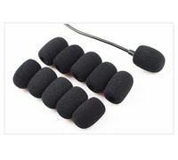10Pcs Black Foam Mini Microphone Headset Windscreen Headset Mic Covers Small Size Soft Sponge Microphone Wind Guard Screens Protector for Lavalier & Lapel Mic
