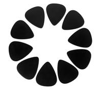 10PCS Black Guitar Picks Set, Bulk Blank Assorted Thick Hard Tick Plectrums Assortment for Fender Acoustic, Bass, Electric Custom Guitar Variety, Cool Pack Best for Beginner or Your Personalized Band