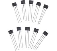 10Pcs Black Hall Element 49E Oh49E Ss49E Linear Sensor Hall Sensor Hall Effect Sensors Industrial Electrical Accessories