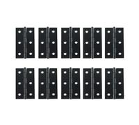 10PCS Black Iron Door Hinges Furniture Hardware Butt Hinges for Window Cabinet Drawer Dresser with Screws Repair(B-20PCS)