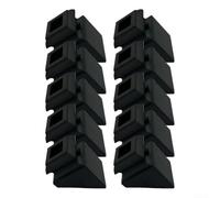 10pcs Black Iron Stair Handrail Base 5x3.3cm Secure | Heavy duty material, resists wear, fits various railing styles, 10-piece set, long-lasting strength