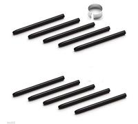 10Pcs Black Pen Nibs tip Refill with Removal Ring for Wacom CTL CTH 471 671 472 490 690 4100 6100 Intuos4 5