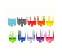 10Pcs Black Plastic Hair Clipper Limit Comb，Barber Hair Trimmer Cutting Guide Replacement Attachment Salon Styling Tools Repair And Replacement(10 pcs colorful)