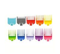 10Pcs Black Plastic Hair Clipper Limit Comb For Men Barber Hair Trimmer Cutting Guide Replacement Attachment Salon Styling Tools(10 pcs colorful)