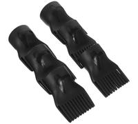 10pcs Black Plastic Hair Dryer End Nozzle Comb Attachment