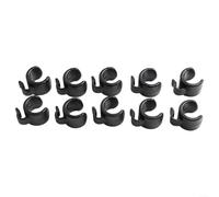10PCS Black Plastic Mic Cable Clips Stand for Smartphone Cables - ABS Cord Organizer for Desk Office Home Studio Setup 3.3cm(20mm)