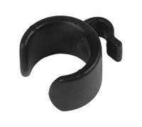 10PCS Black Plastic Mic Cable Clips Stand for Smartphone Cables - ABS Cord Organizer for Desk Office Home Studio Setup 3.3cm(25mm)