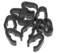 10pcs Black Plastic Microphone Cable Holder Clips for 15mm Stand