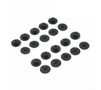 10pcs Black Plastic Unthreaded Nut Clip Fastener Mudguard Rivet for Mercedes, 24mm Collar, 10mm Hex, 4mm Hole, Car Body Bumper Panel Trim