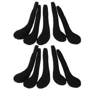 10pcs Black Plush Doll Legs Soft DIY Stuffed Accessories for Doll Clothes Crafting Unique Long Legs for Handmade and Fabric Projects