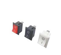 10PCS Black/Red/White Push Button Mini Switch 6A-10A 250V KCD1-101 2Pin Snap-in On/Off Rocker Switch 21 * 15MM(50R)