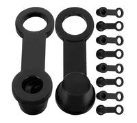 10pcs Black Rubber Brake Bleeder Screw Cap 8 MM | Protects Bleeder Screws, Effective Sealing, Extends Component Lifespan, Garage Workshop Use, Brake Maintenance