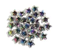 10Pcs Black Series Y2K Beads in Beads for Jewelry Making DIY Decorations Earrings Bracelet Necklace Choker Supplies Phone Chain Key Ring Beadable Pens Hair Accessories (Star)