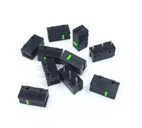 10Pcs Black Shell green dot Mouse Switch Button 60 million life Gaming Mouse Switch Mouse Button IDGTTLDF