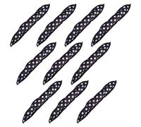 10pcs Black Sponge Hair Roller Curler for DIY Curly Hair Styling