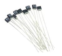 10Pcs Black Square Motor Temperature Fuse 250V 2A 92C 95C 105C 110C 115C 120C 125C 130C 135C 140C 145C 150C degree Thermal fuse(RH105C)