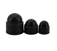 10Pcs Black White Hex Screws Nuts Caps Cover Protector Plastic No Thread Hexagon Screw Bolts Nut(Black,M18x26x32)