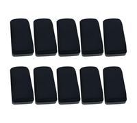 10pcs Blackboard Eraser Flannel Plastic Black Simple Stylish Office