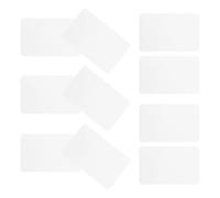 10pcs Blank Aluminum Business Cards, Double Sided White Metal Cards | Thin 86x54mm Format, Smooth Edges and Surface, High Resolution Sublimation Layer