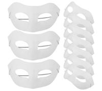 10Pcs Blank Art Masks for Personalised Masquerade Cosplay Party Unpainted Masks for Kids and Adults Halloween Carnival