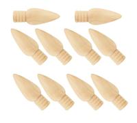 10pcs Blank Christmas Wooden Hanging Ornament for DIY Painting Decor